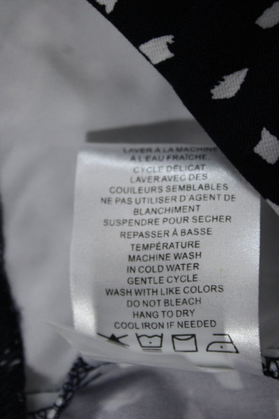 Renuar Unisex Dark Blue Geometric Bermuda Shorts Size 10