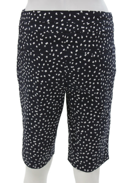 Renuar Unisex Bermuda Shorts Dark Blue Geometric Size 2