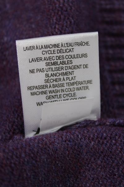 Renuar Women Dark Blue Button High Neck Long Sleeve Jeans Size S