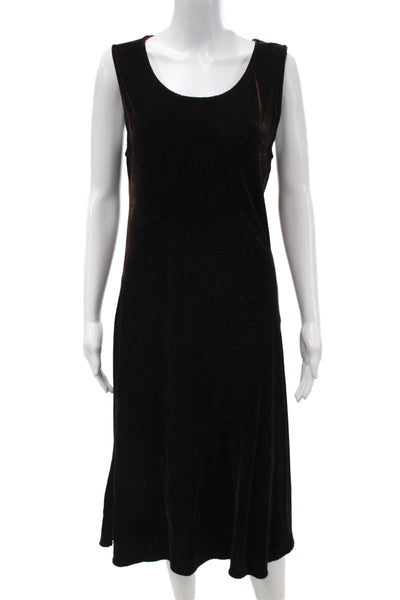 Ghost Womens Shift Dress Black Knee Length Round Neck Viscose Size M