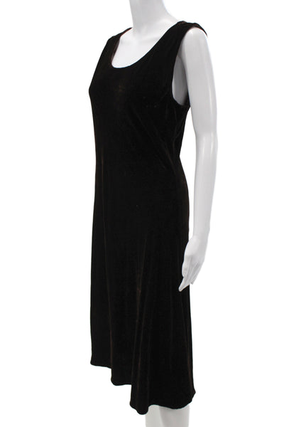 Ghost Womens Shift Dress Black Knee Length Round Neck Viscose Size M