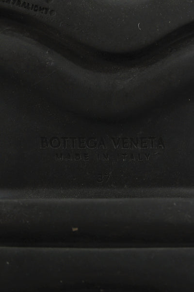 Bottega Veneta Womens Leather Buckle Platform Flash Sandals Black Size 37 7