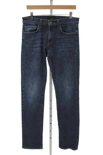 J Brand Unisex Skinny Jeans Dark Blue 98% Cotton Size 31