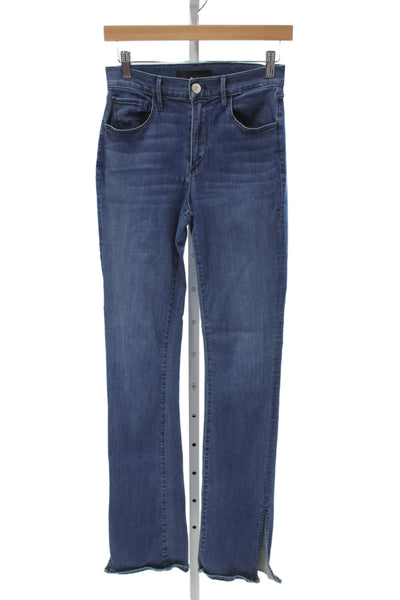 3x1 NYC Women Dark Blue High Rise Straight Jeans Inseam 32 Size 25