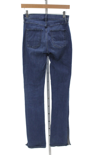 3x1 NYC Women Dark Blue High Rise Straight Jeans Inseam 32 Size 25
