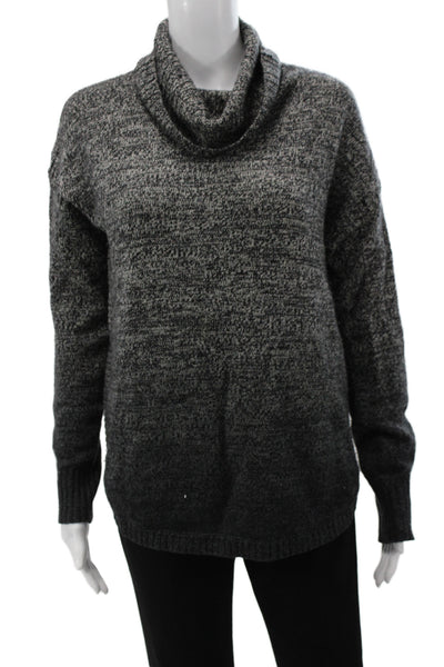 Aqua Cashmere Unisex Dark Gray Turtleneck Pullover Size S