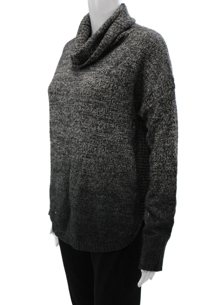 Aqua Cashmere Unisex Dark Gray Turtleneck Pullover Size S