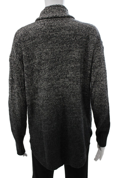 Aqua Cashmere Unisex Dark Gray Turtleneck Pullover Size S