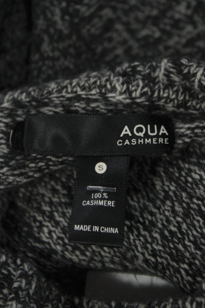 Aqua Cashmere Unisex Dark Gray Turtleneck Pullover Size S