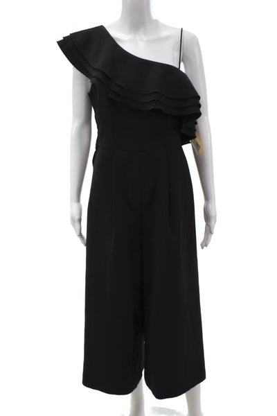 C/MEO Collective Womens Asymmetrical Sleeveless Jumpsuit Black Size M