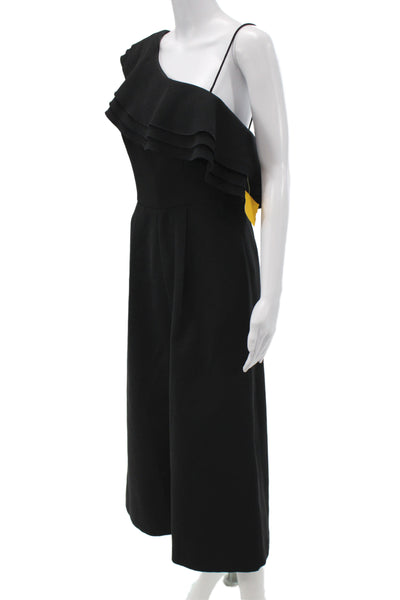 C/MEO Collective Womens Asymmetrical Sleeveless Jumpsuit Black Size M