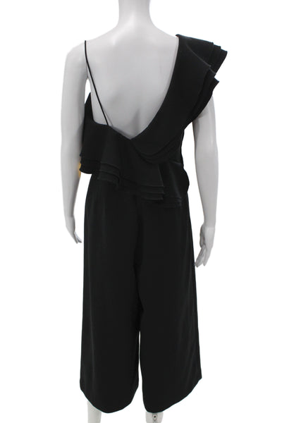 C/MEO Collective Womens Asymmetrical Sleeveless Jumpsuit Black Size M