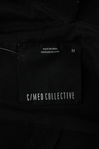 C/MEO Collective Womens Asymmetrical Sleeveless Jumpsuit Black Size M