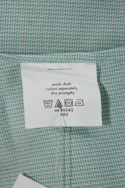 Michael Michael Kors Mens Point Collar Green 100% Cotton Dress Shirt Size 16