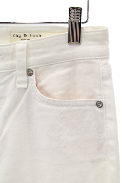 Rag & Bone Women Boyfriend Skinny White Jeans Size 23