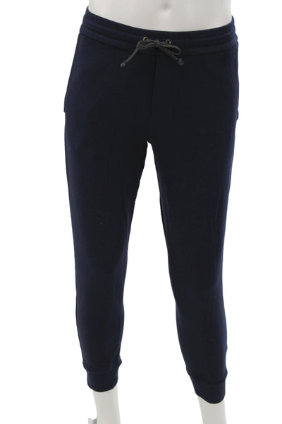 Bonobos Mens Jogger Sweatpants Dark Blue Drawstring Rayon Blend Size S