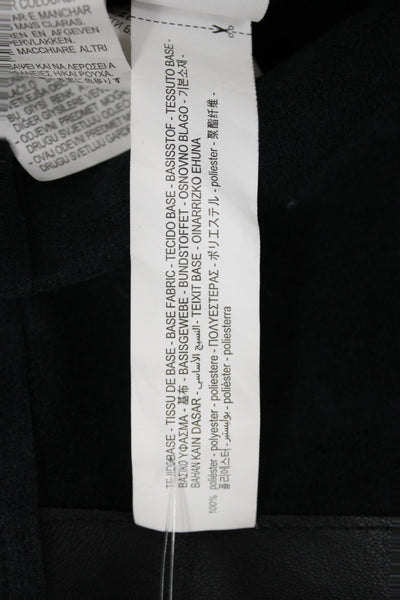 Zara Basic Women Biker Zip Polyurethane Tank Black Size M