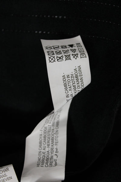 Zara Basic Women Biker Zip Polyurethane Tank Black Size M