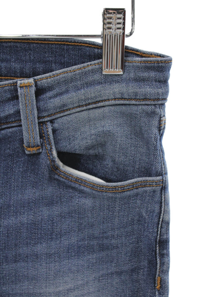 J Brand Womens Ankle Skinny Mid Rise Blue Jeans Size 27