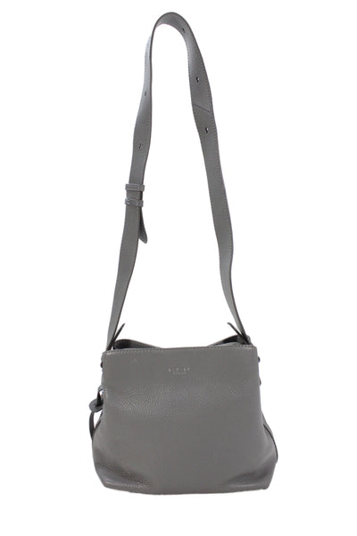 Radley London Womens Leather Multi-Compartment Shoulder Bag Gray