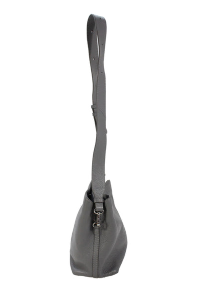Radley London Womens Leather Multi-Compartment Shoulder Bag Gray