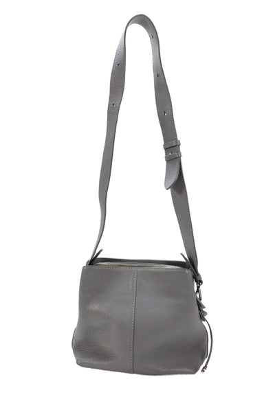 Radley London Womens Leather Multi-Compartment Shoulder Bag Gray