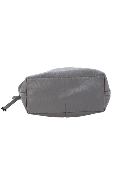 Radley London Womens Leather Multi-Compartment Shoulder Bag Gray