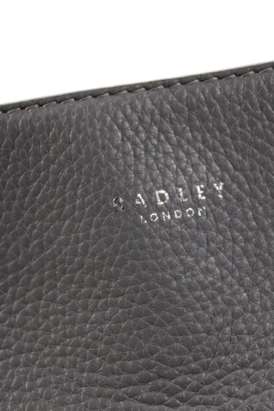 Radley London Womens Leather Multi-Compartment Shoulder Bag Gray