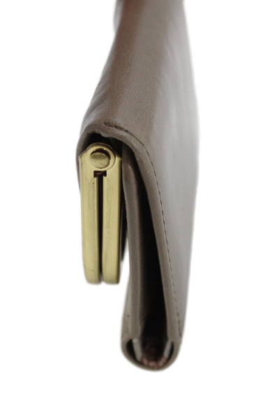 Hobo Womens Leather Multi-Compartment Wallet Taupe