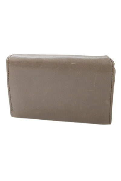Hobo Womens Leather Multi-Compartment Wallet Taupe