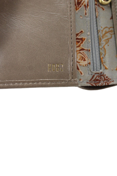 Hobo Womens Leather Multi-Compartment Wallet Taupe