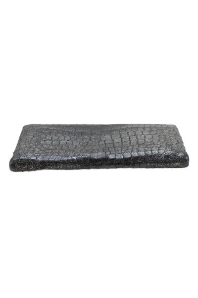 Lodis Womens Embossed Leather Multi-Compartment Wallet Black