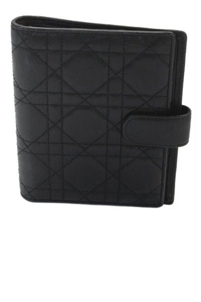 Christian Dior Unsiex Adults Embroidered Planner Cover Black