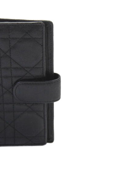 Christian Dior Unsiex Adults Embroidered Planner Cover Black