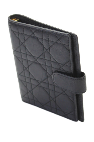 Christian Dior Unsiex Adults Embroidered Planner Cover Black