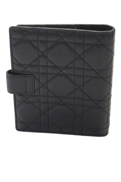 Christian Dior Unsiex Adults Embroidered Planner Cover Black