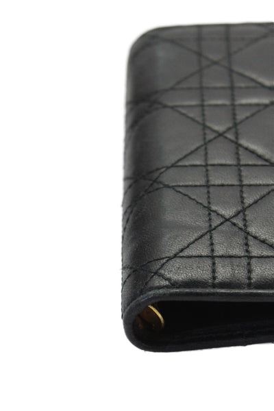 Christian Dior Unsiex Adults Embroidered Planner Cover Black