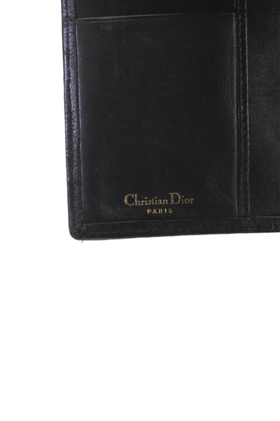 Christian Dior Unsiex Adults Embroidered Planner Cover Black