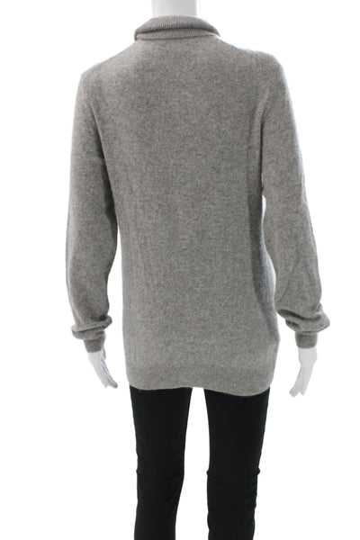 Club Room Unisex Gray Cashmere Pullover Turtleneck Size S