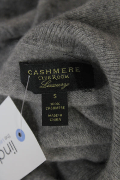 Club Room Unisex Gray Cashmere Pullover Turtleneck Size S