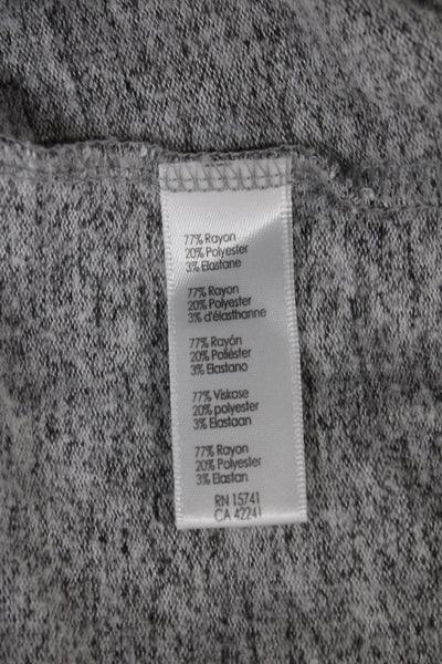 PJ Salvage Womens Pullover Hoodie Gray Stars Drawstring Long Sleeve Size M