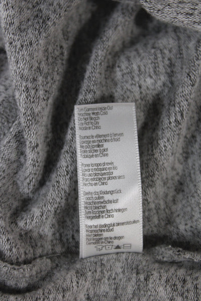 PJ Salvage Womens Pullover Hoodie Gray Stars Drawstring Long Sleeve Size M