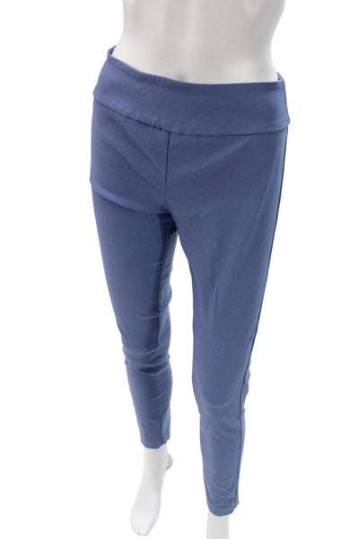 Elliott Lauren Womens Ankle Dress Pants Blue Viscose Blend Size 2