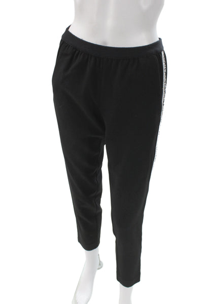 Zadig & Voltaire Womens Black Jogger Pants Polyester Spandex Size 36