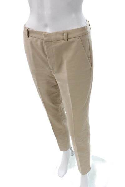 Zara Basic Womens Beige Ankle Chino Pants Size 4