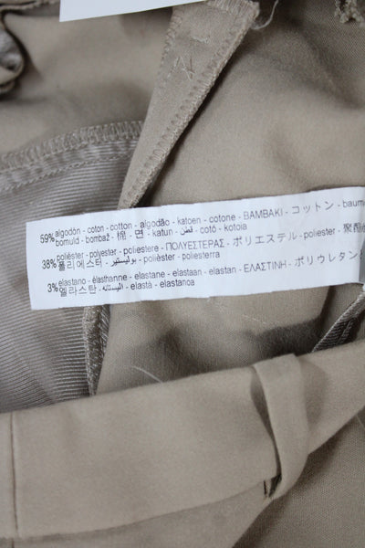 Zara Basic Womens Beige Ankle Chino Pants Size 4