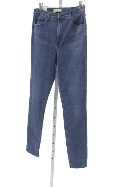 J Brand Womens Skinny Jeans Blue Mid Rise Inseam 32 Size 29