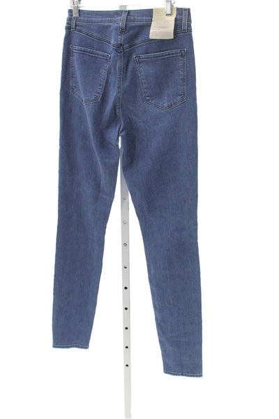 J Brand Womens Skinny Jeans Blue Mid Rise Inseam 32 Size 29