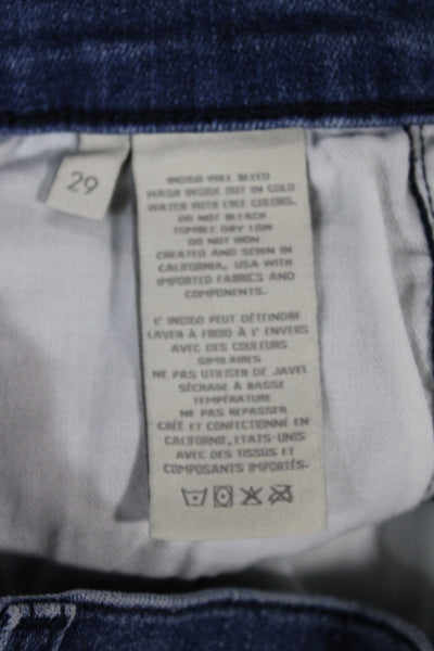 J Brand Womens Skinny Jeans Blue Mid Rise Inseam 32 Size 29