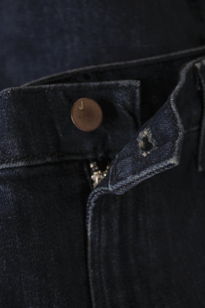 J Brand Womens Wide Leg Dark Blue Denim Jeans Mid Rise Size 30